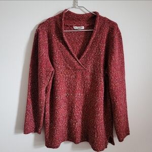 Women's Red Knit Sweater